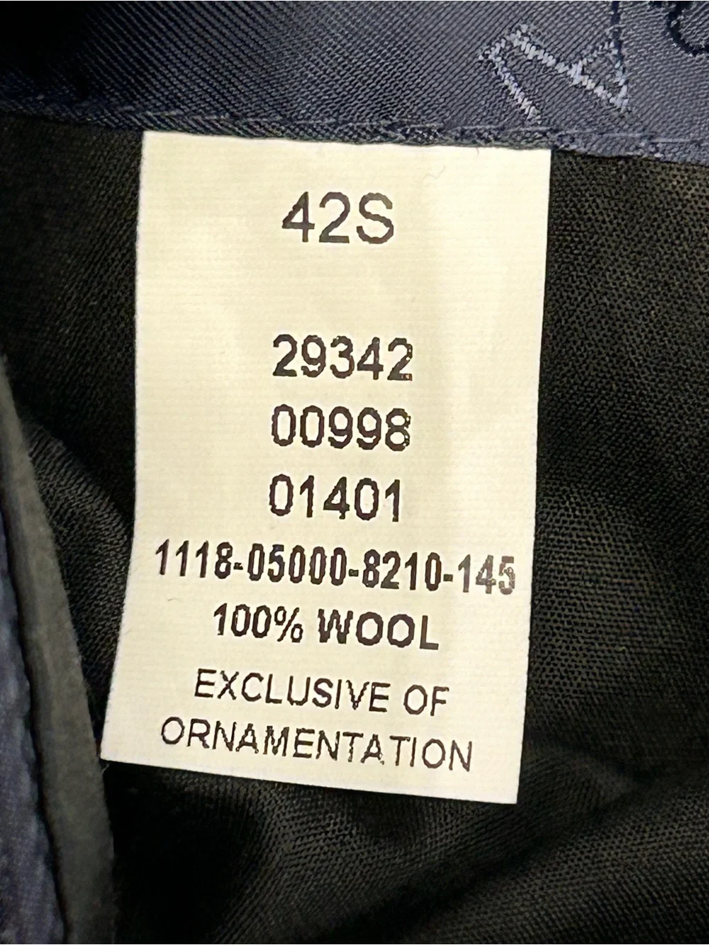 Jos. A. Bank Signature Gold Men's Gray Pinstripe Two-Piece Suit Jacket 42S 34/28